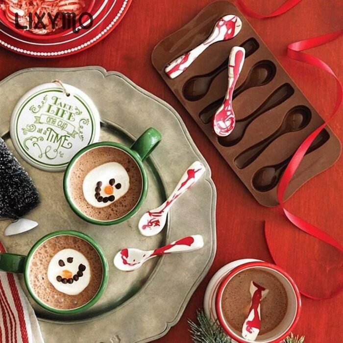 Spoon Shape Molds 3 PCS-6 Cavity Chocola - Image 6