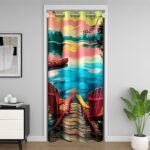 Manfei Lake Life Door Curtain for Doorwa