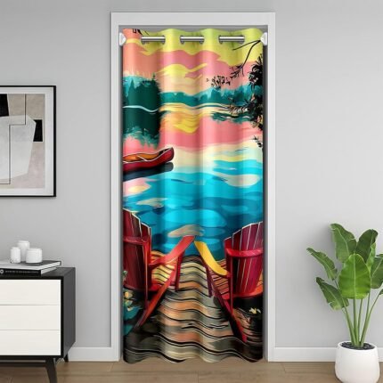 Manfei Lake Life Door Curtain for Doorwa