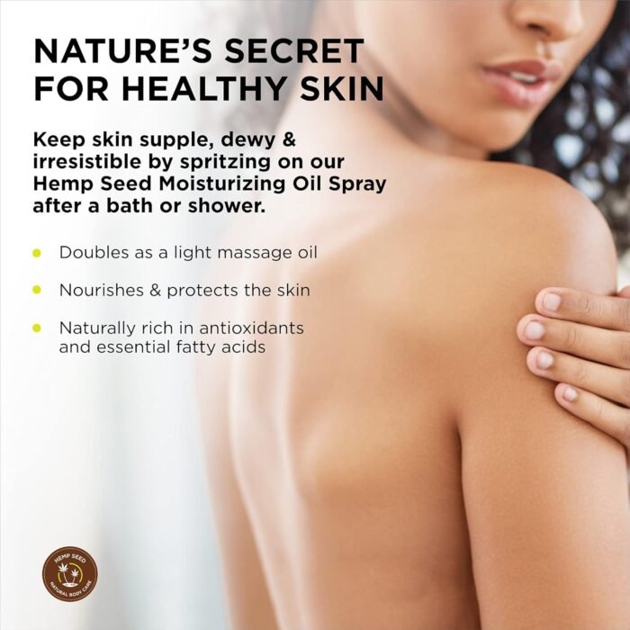 Hemp Seed Moisturizing Oil Spray - 8 oz - Image 2