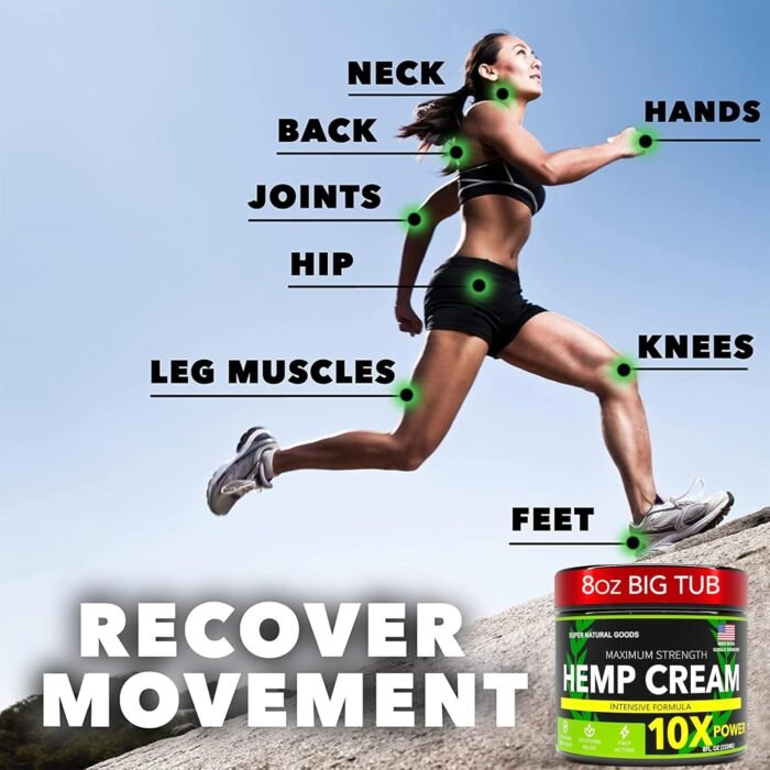 Hemp Cream Maximum Strength (16 oz) Hemp - Image 5