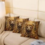 Wild Bear Throw Pillow Cover Brown Anima - Image 4