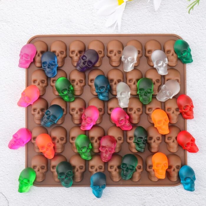 Juome Gummy Skull Molds Silicone, 4 Pack - Image 7