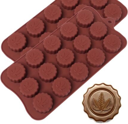PJ BOLD Marijuana Leaf Embossed Silicone