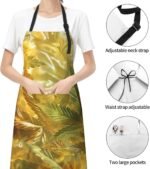 Golden Cannabis - Apron, with 2 Pockets, - Image 5