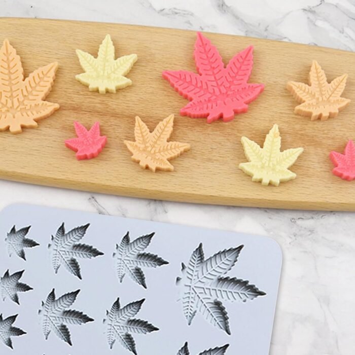 Leaf Silicone Mold Trays, 2Pcs Nonstick - Image 6