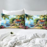 Castle Fairy Summer Seaside Beach Duvet - Image 6