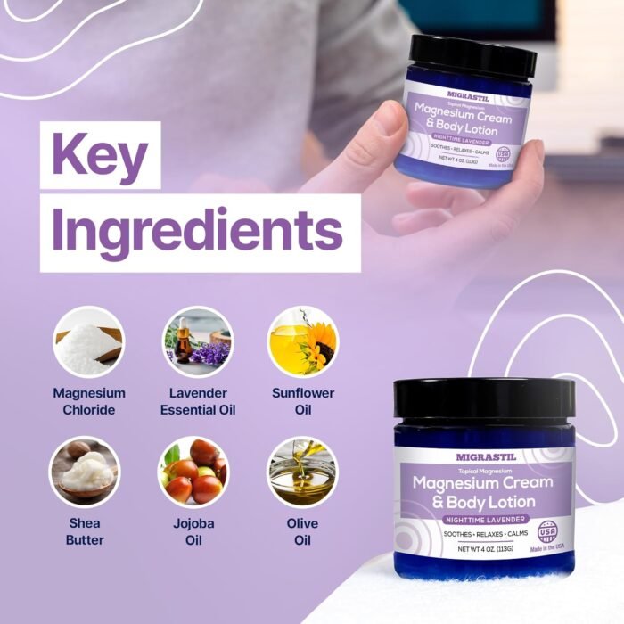 Nighttime Lavender Magnesium Cream & Non - Image 5
