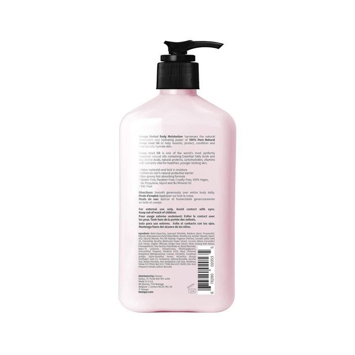 HEMPZ Body Lotion - Grapefruit & Raspber - Image 3