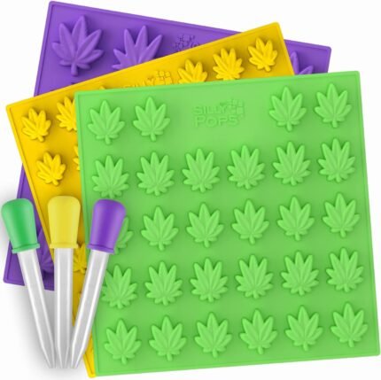 Weed Leaf Gummy Mold Bpa Free - Set of 3