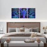 Erosebridal Lobster Canvas Wall Art 3 Pc - Image 4