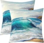 Castle Fairy Ocean Beach Throw Pillow Co