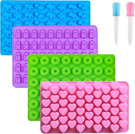 Gummy Bear Candy Molds Silicone, Gummy M