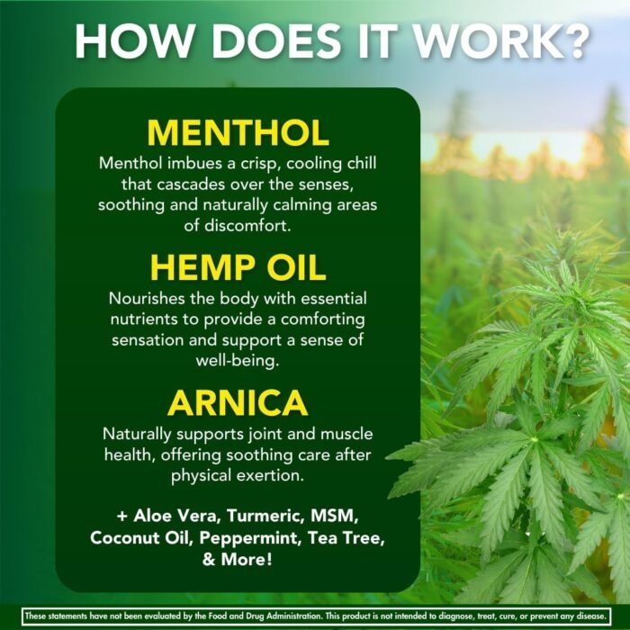Hemp Cream Maximum Strength (16 oz) Hemp - Image 4