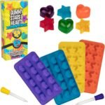 Star & Heart Silicone Gummy Candy Molds,