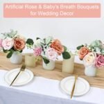 Bridesmaid Bouquets Set of 4 - Blush & P - Image 6
