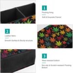 Colorful Cannabis Leaves Pen Holder PU P - Image 8