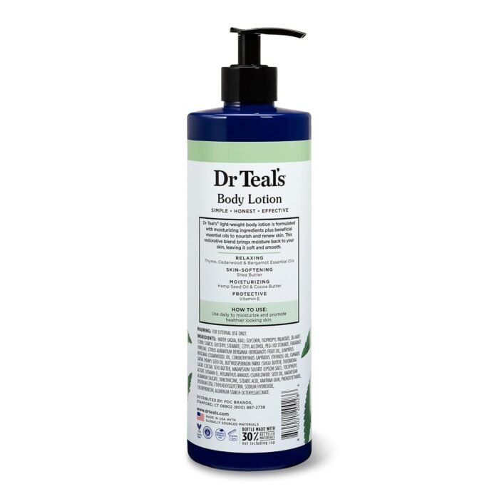 Dr Teal's Body Lotion, Cannabis Sativa H - Image 8