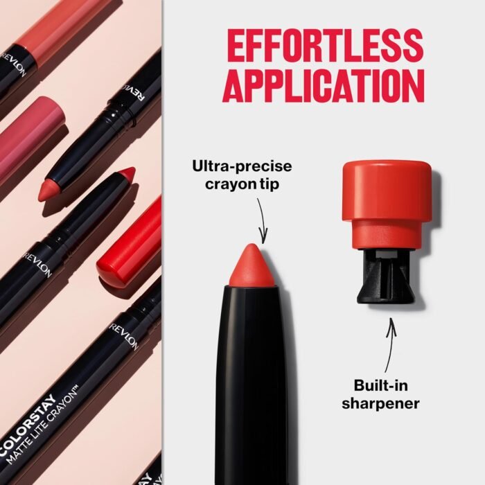 REVLON ColorStay Matte Lite Crayon Lipst - Image 5