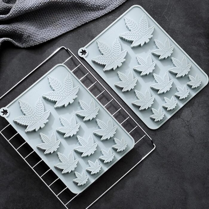 Leaf Silicone Mold Trays, 2Pcs Nonstick - Image 7