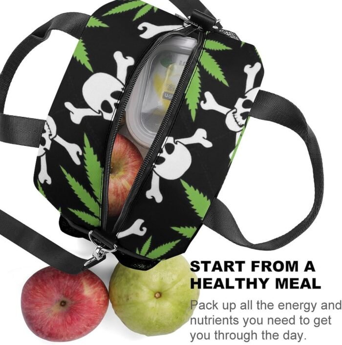 Cannabis Skull All Print Insulated Lunch - Image 3