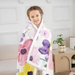 Castle Fairy Watercolor Flowers Plush Th - Image 3