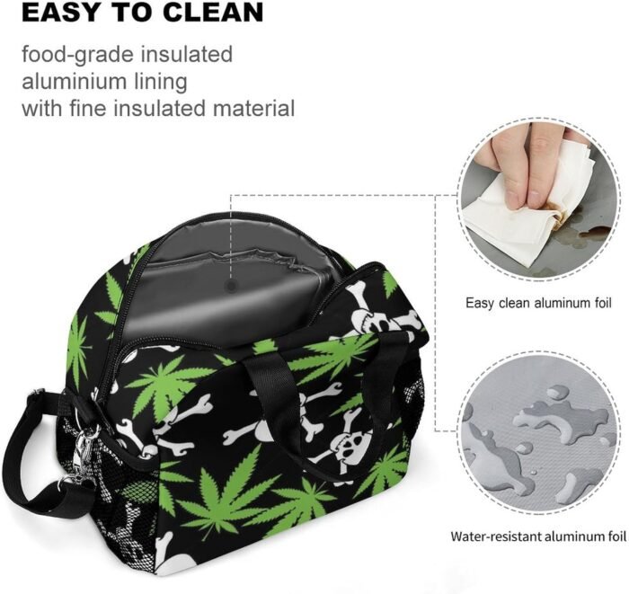 Cannabis Skull All Print Insulated Lunch - Image 7