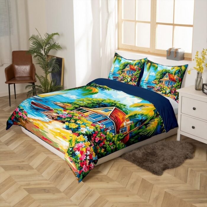 Castle Fairy Summer Seaside Beach Duvet - Image 4