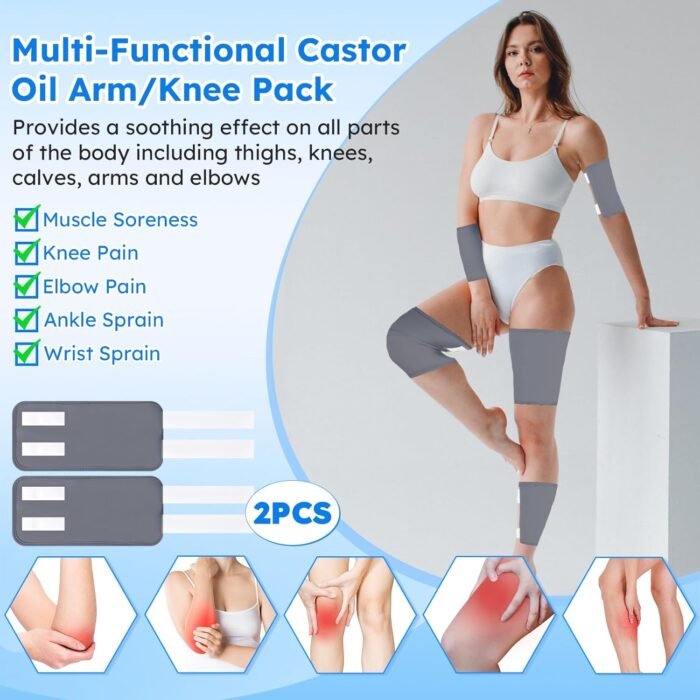 Castor Oil Pack Wrap,10 pcs Reusable Org - Image 6