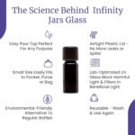 Infinity Jars Black Ultraviolet Glass Ea - Image 6