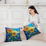 Homewish Oil Painting Style Sunflowers P - Image 3