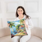 Summer Seaside Beach Pillow Cover 18"x18 - Image 4