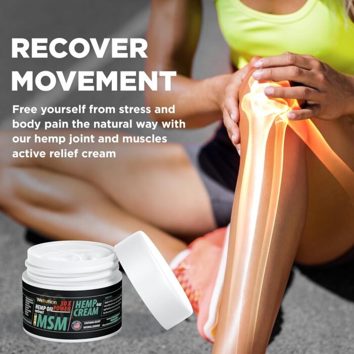 WELLUTION Hemp Cream with MSM – All-Natu - Image 3