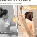 Exfoliating Hemp Back Scrubber with Hand - Image 3