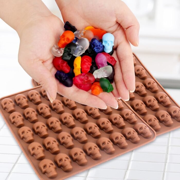 BUSOHA Gummy Skull Candy Molds Silicone, - Image 4