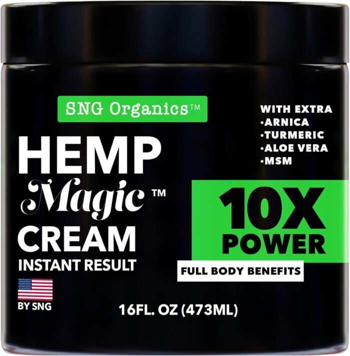 Hemp Cream Maximum Strength (16oz) Hemp - Image 1