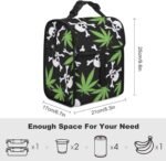 Cannabis Skull Printed Lunch Bag Made of - Image 2