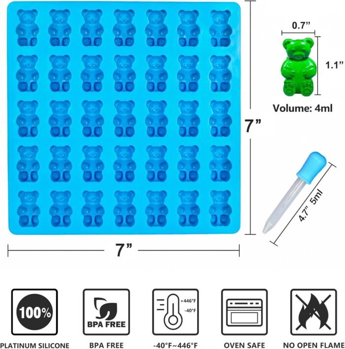 Large Gummy Bear Mold Candy Molds, Non-S - Image 2