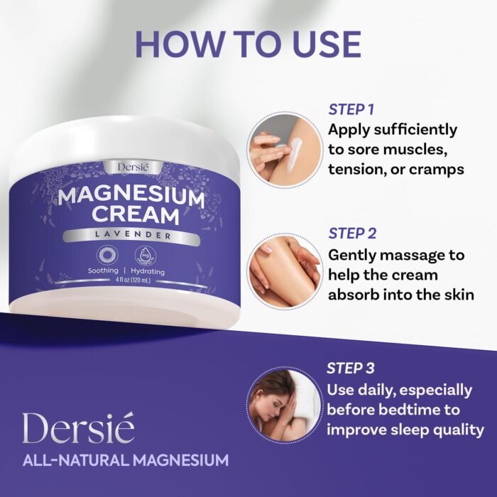 Dersie Magnesium Cream for Sleep & Leg C - Image 6
