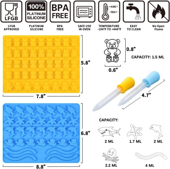 Gummy Bear Mold Candy Molds - Chocolate - Image 2