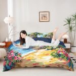 Castle Fairy Summer Seaside Beach Duvet - Image 2