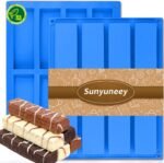 Food-Grade Silicone Chocolate Bar Mold (