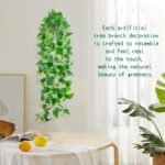 Fake Hanging Plant with Pot, Artificial - Image 6