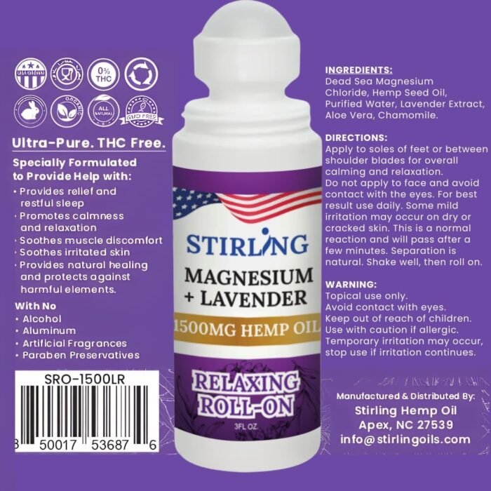 Stirling Lavender Roll On Lotion with Ma - Image 8