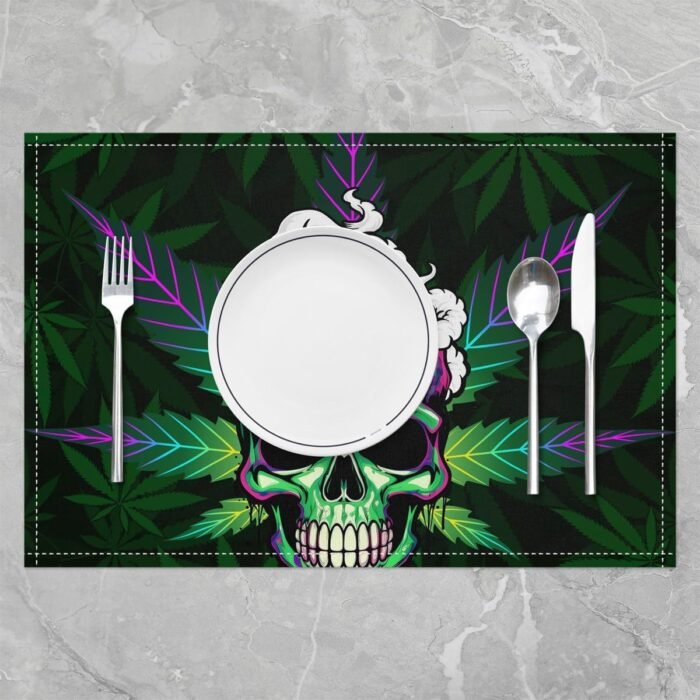 Erosebridal Cannabis Leaves Placemats Gr - Image 2