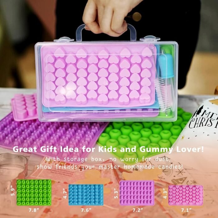 HKNMTT Gummy Bear Molds Silicone with St - Image 5