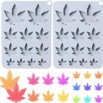 Leaf Silicone Mold Trays, 2Pcs Nonstick