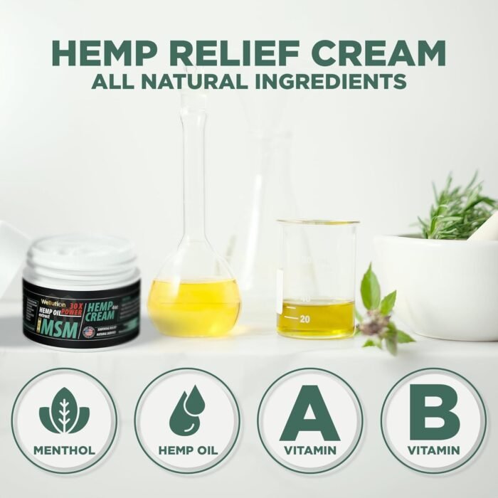 WELLUTION Hemp Cream with MSM – All-Natu - Image 5