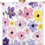 Castle Fairy Watercolor Flowers Plush Th