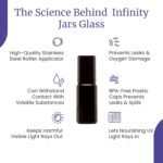 Infinity Jars Black Ultraviolet Glass Bo - Image 6